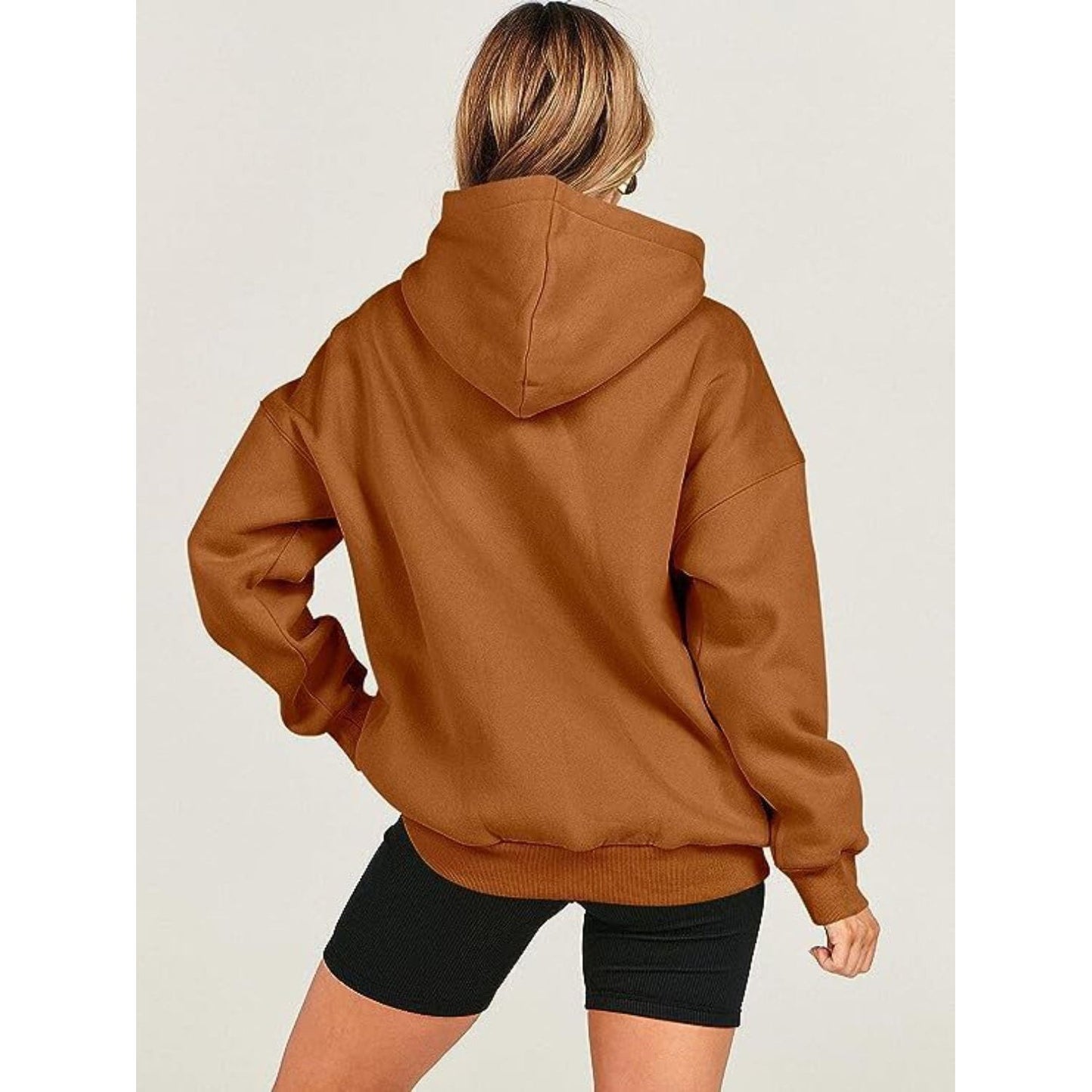 Dropped Shoulder Long Sleeve Hoodie