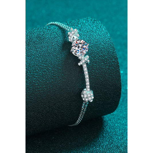 2 Carat Moissanite 925 Sterling Silver Bracelet