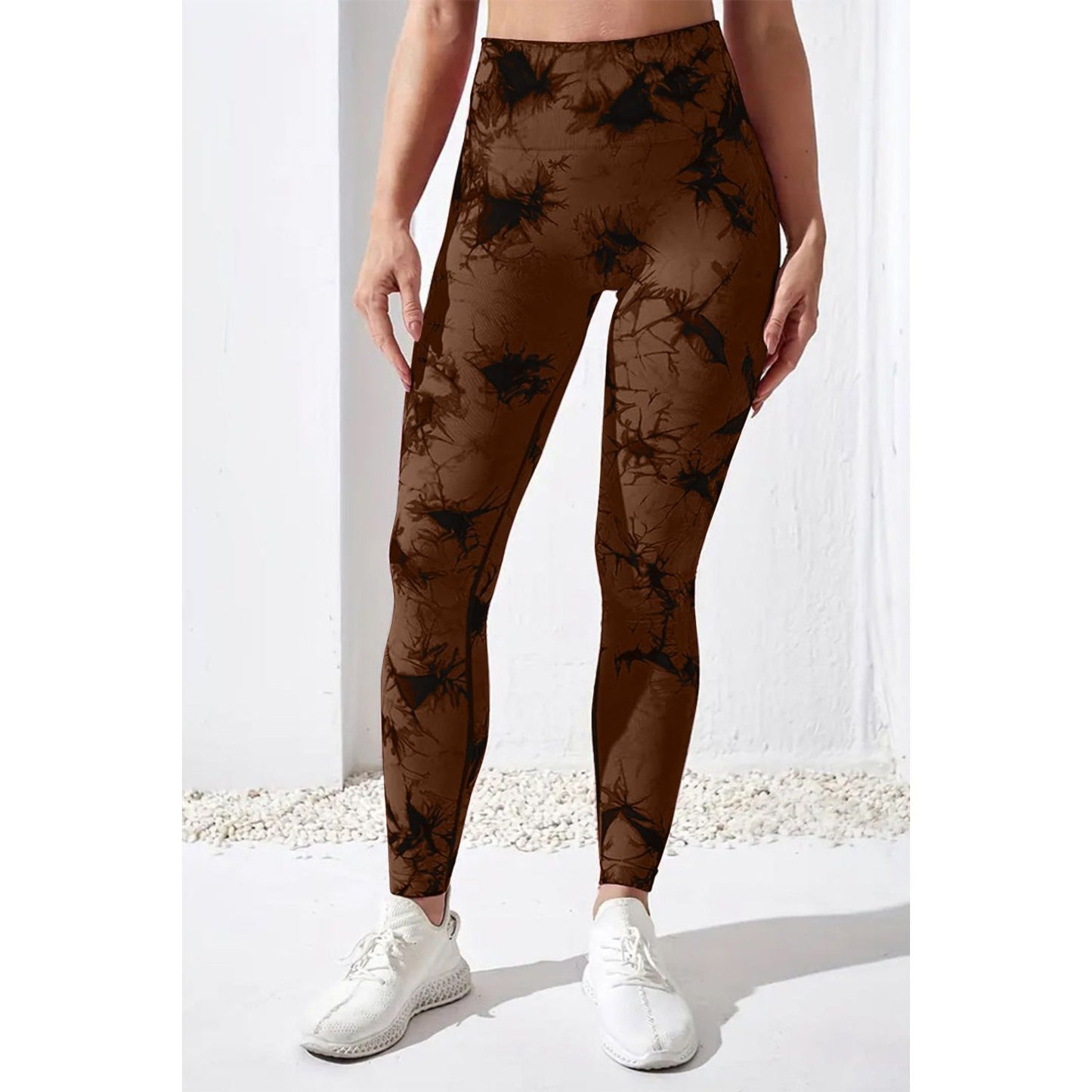 Printed High Waist Active Pants