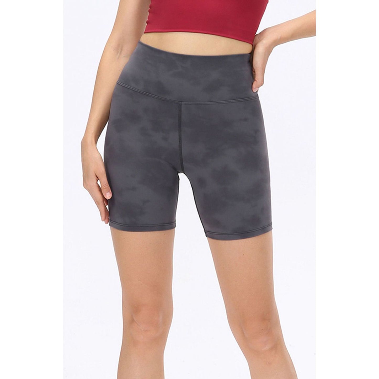 Wide Waistband Sports Shorts