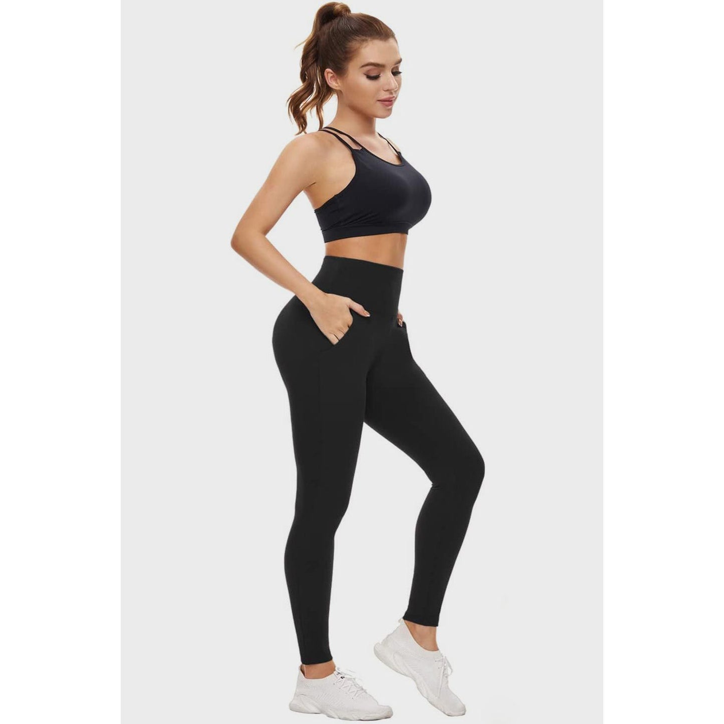 Pocketed High Waist Active Leggings