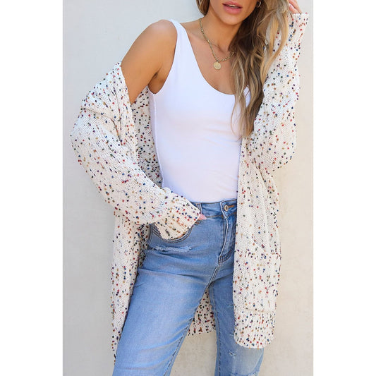 Open Front Long Sleeve Cardigan