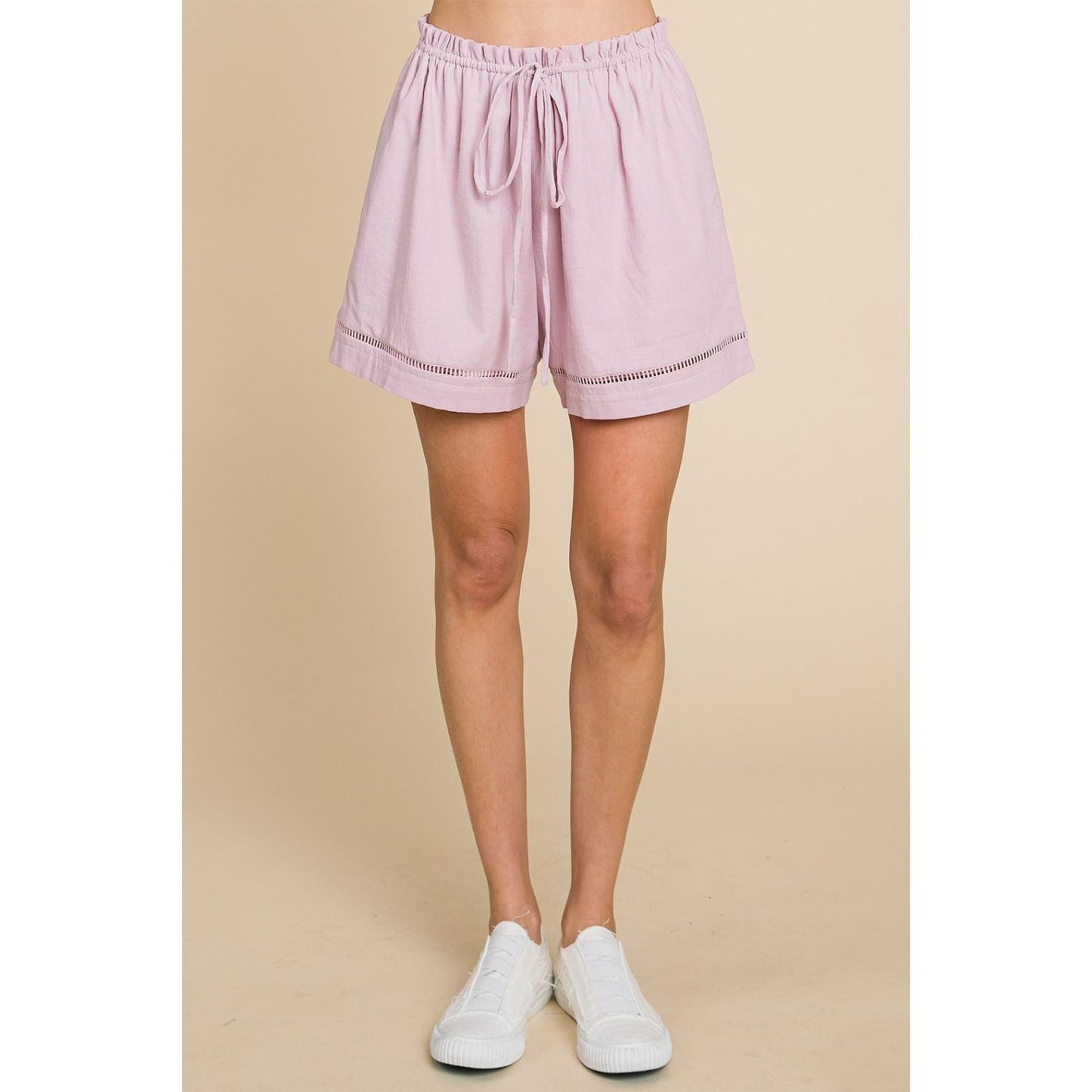 Cotton Bleu by Nu Lab High Waist Drawstring Shorts