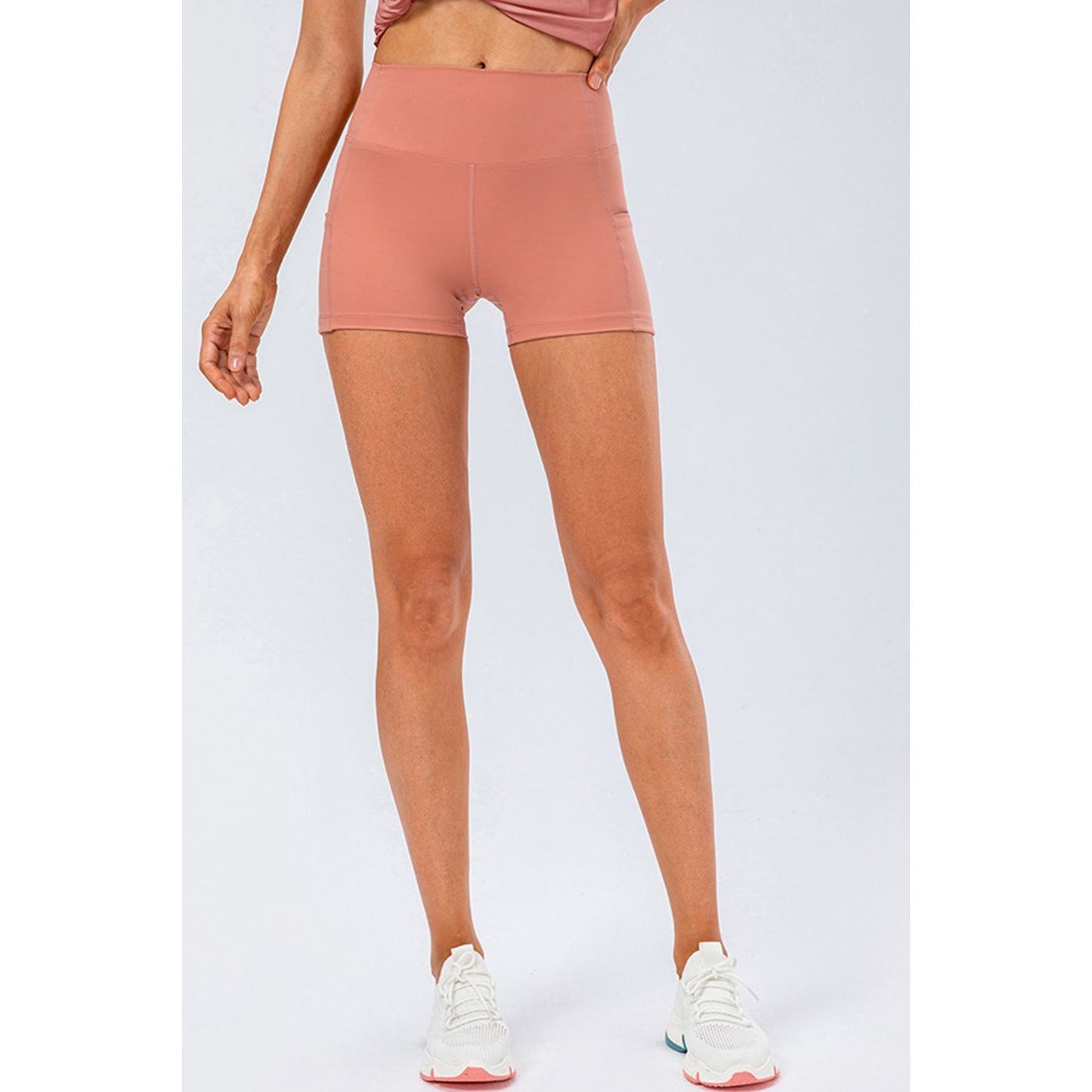 Slim Fit Wide Waistband Sports Shorts