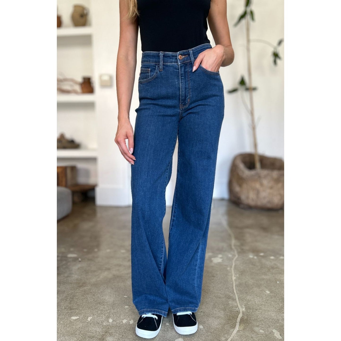 Judy Blue Full Size High Rise Straight Jeans