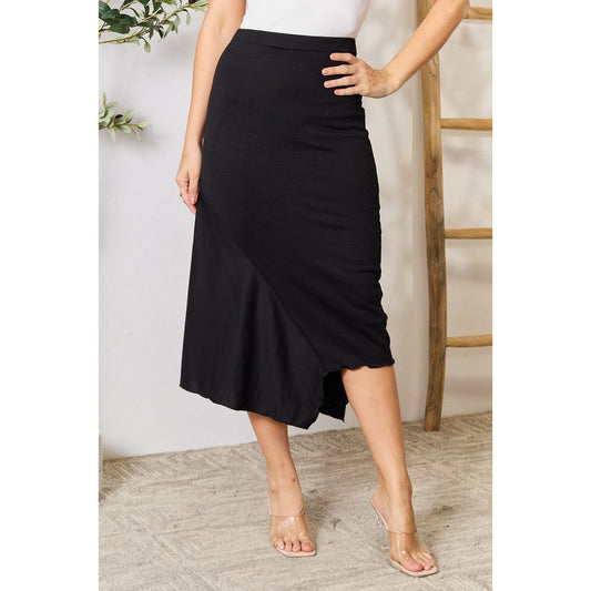 Culture Code Full Size High Waist Midi Skirt