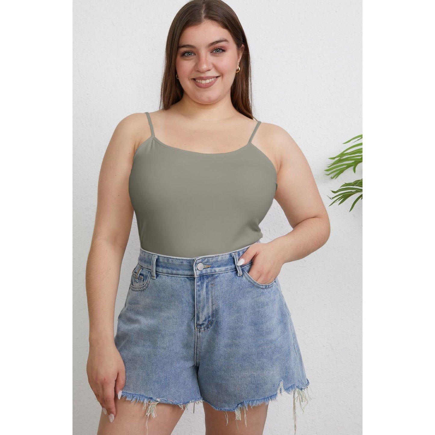 Basic Bae Full Size Round Neck Slim Cami