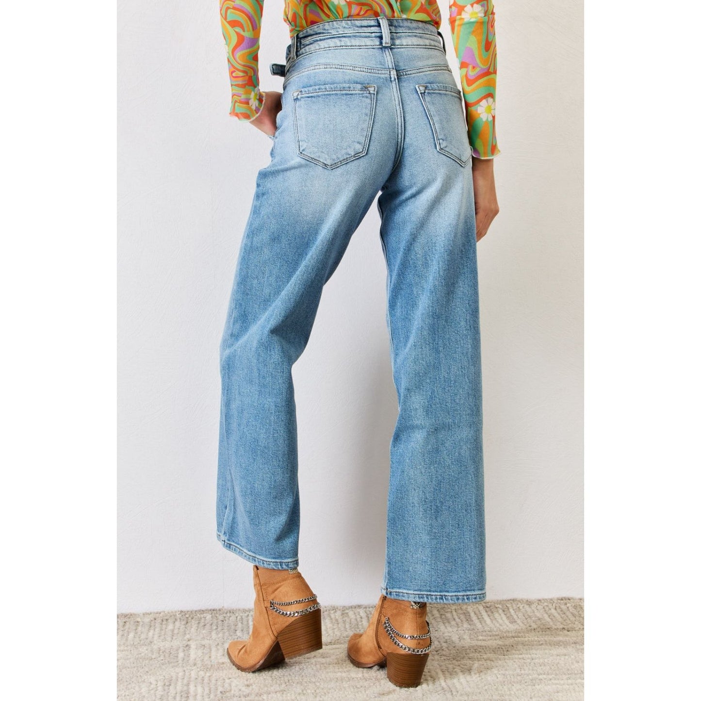 Kancan High Waist Wide Leg Jeans