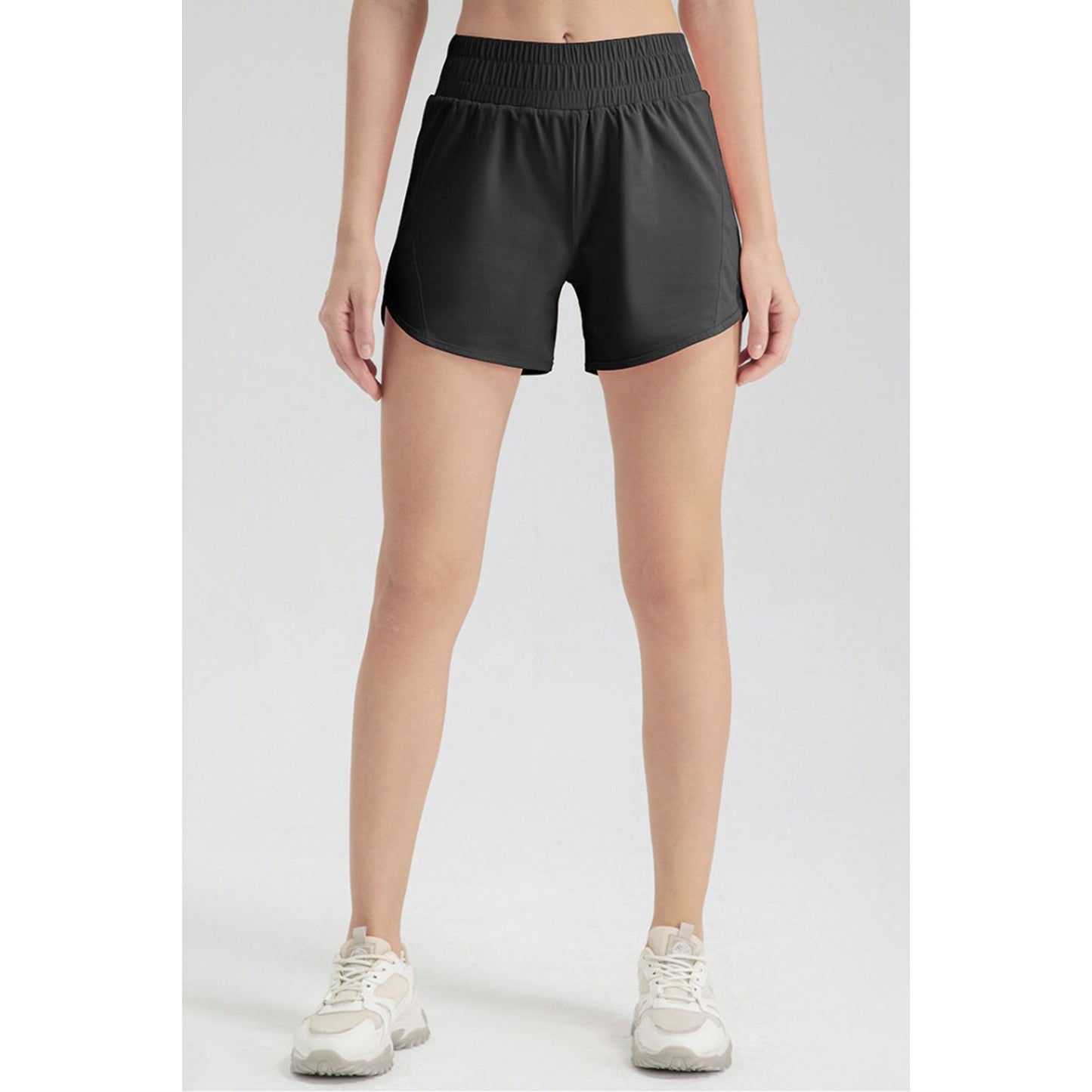 Elastic Waist Active Shorts