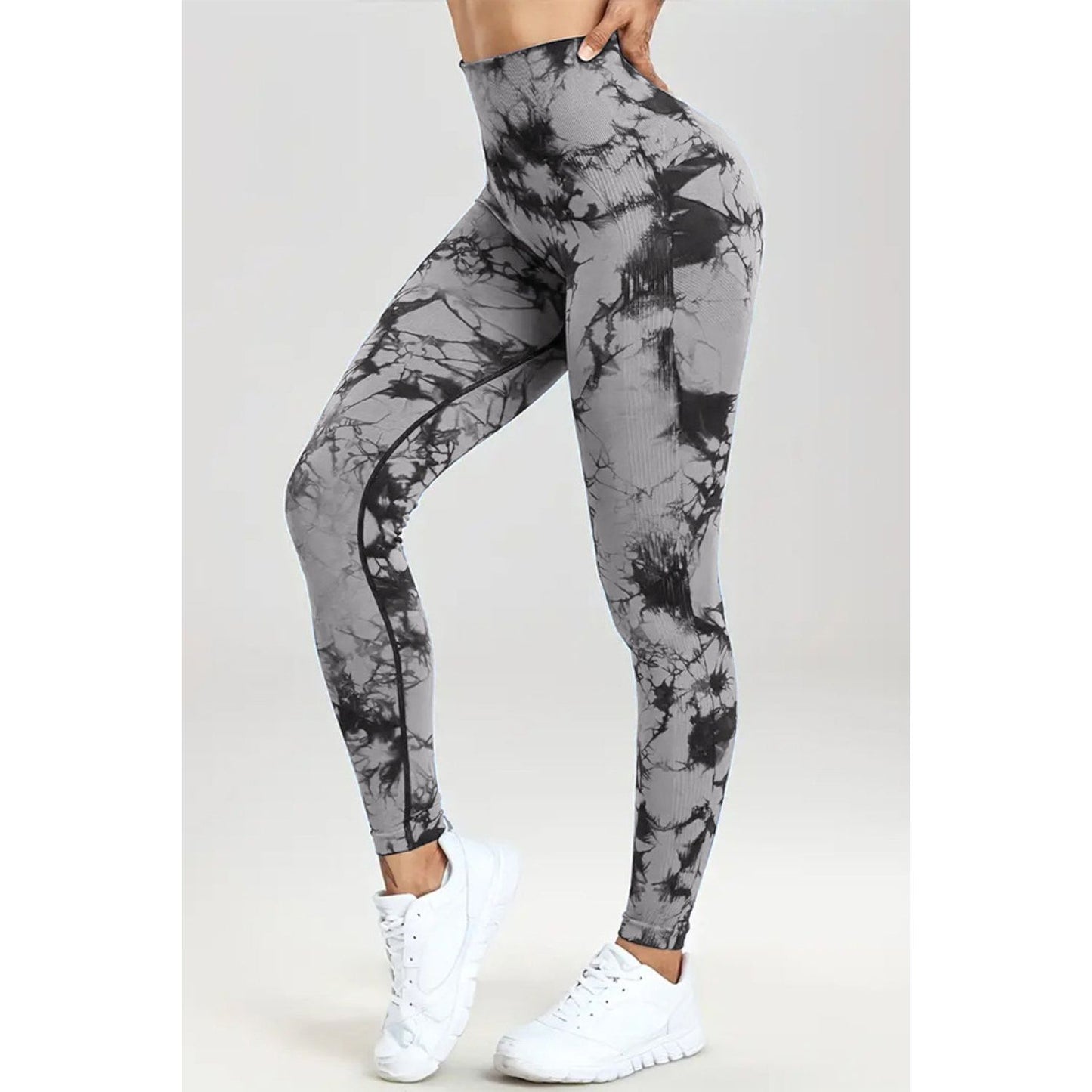 Printed High Waist Active Pants