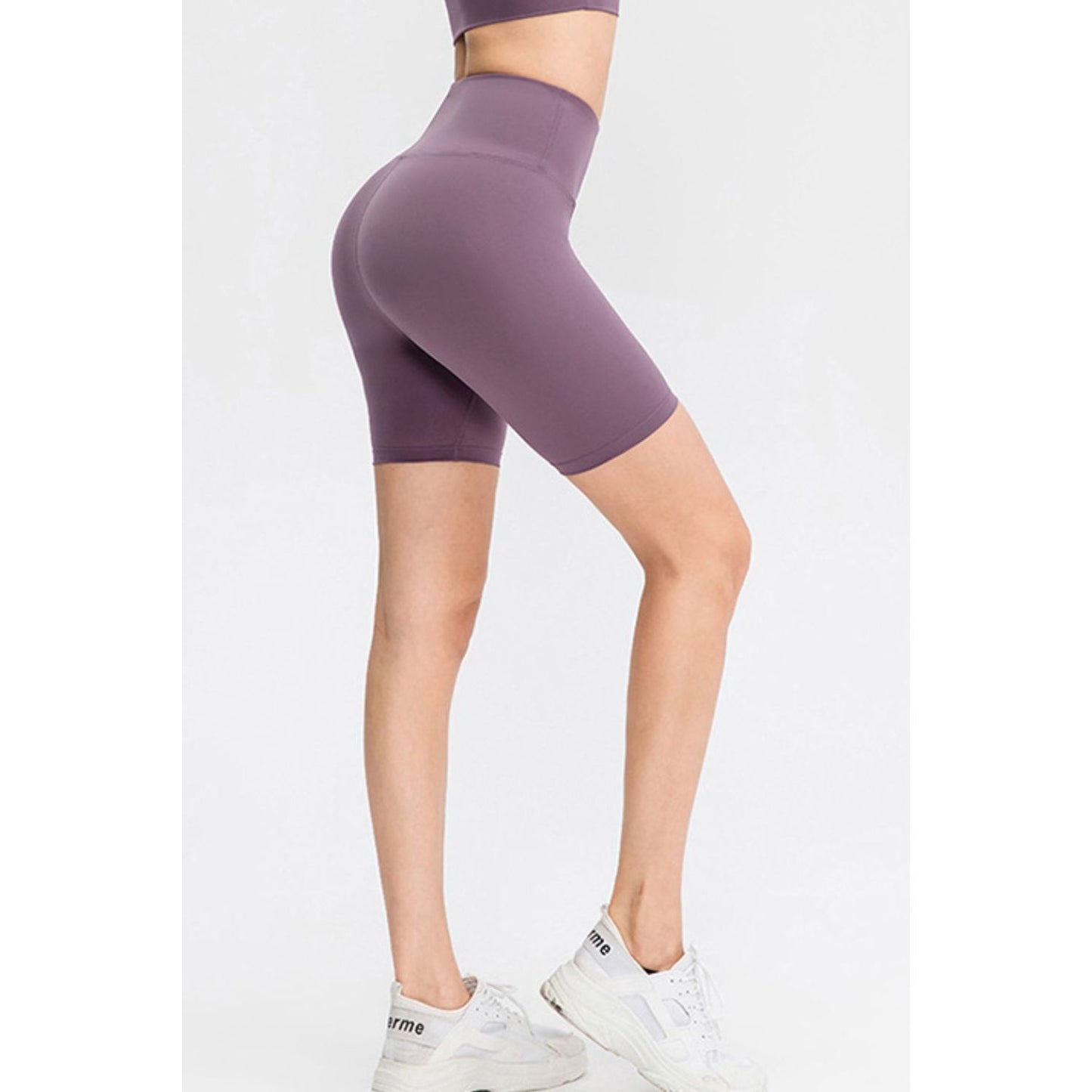 Slim Fit Wide Waistband Sports Shorts