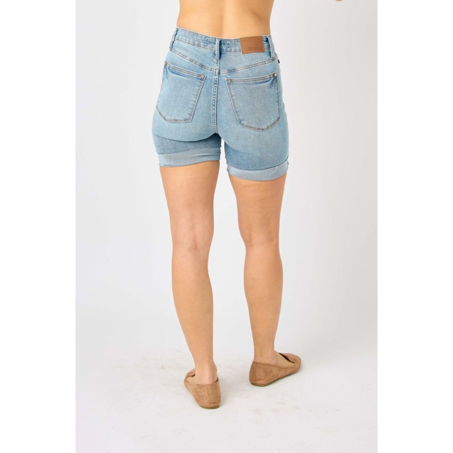 Judy Blue Full Size Tummy Control Denim Shorts