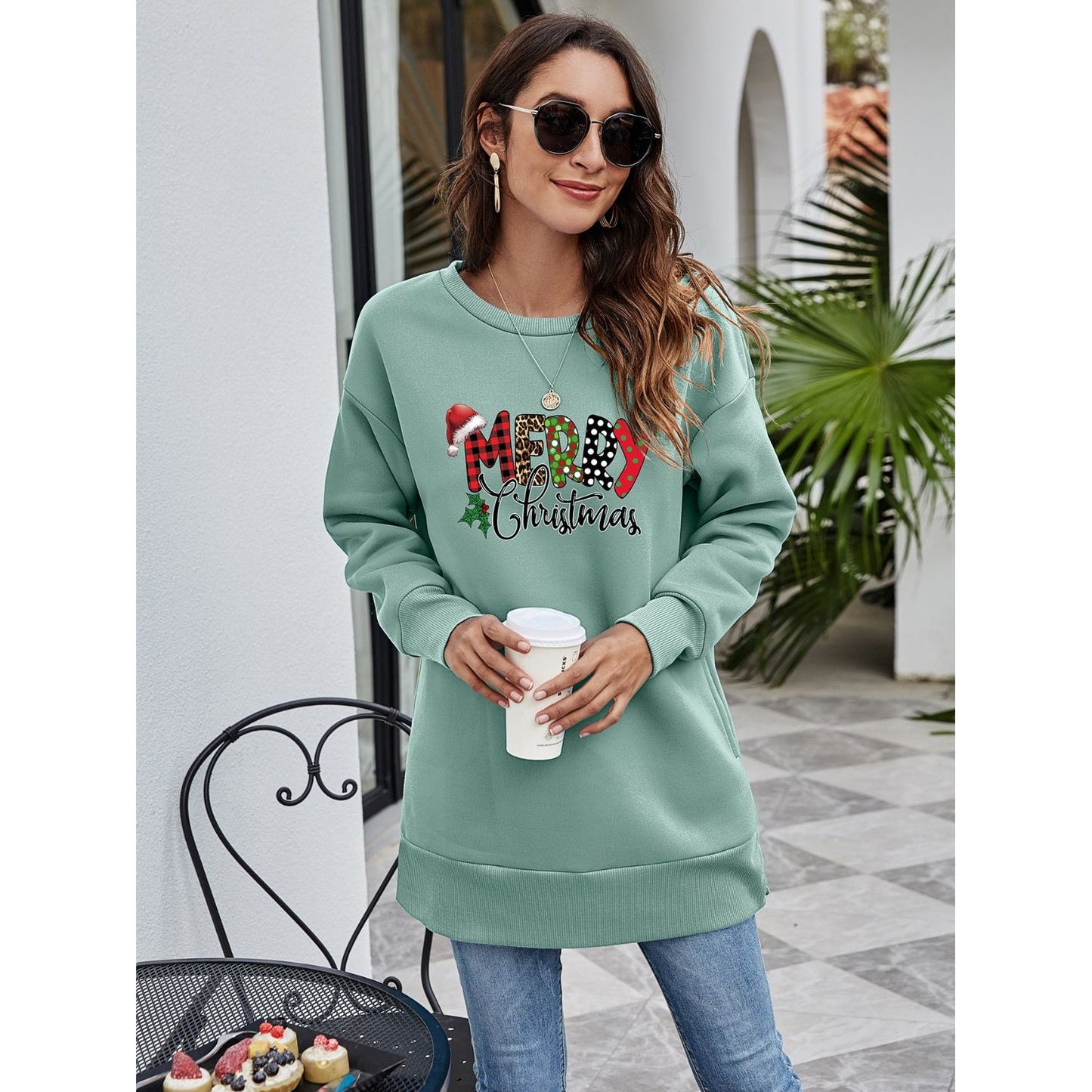 MERRY CHRISTMAS Graphic Sweatshirt