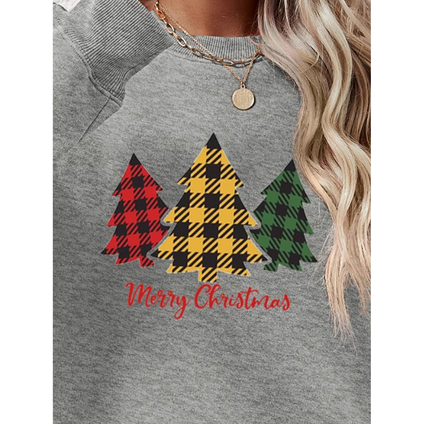 MERRY CHRISTMAS Dropped Shoulder Sweatshirt