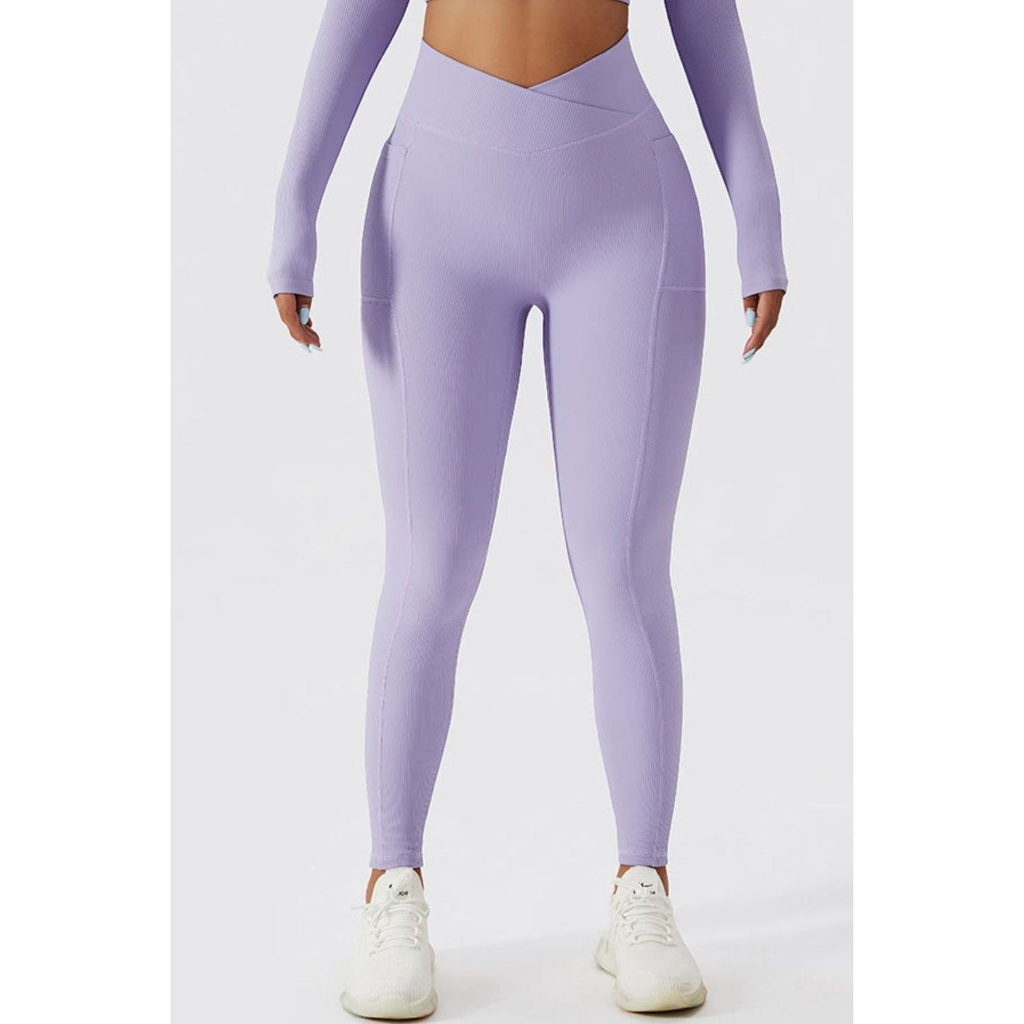 Basic Bae Crossover Waist Active Leggings