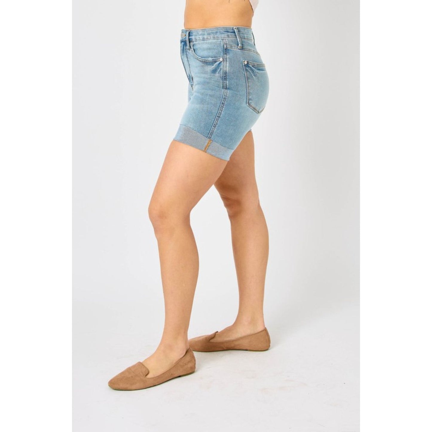 Judy Blue Full Size Tummy Control Denim Shorts