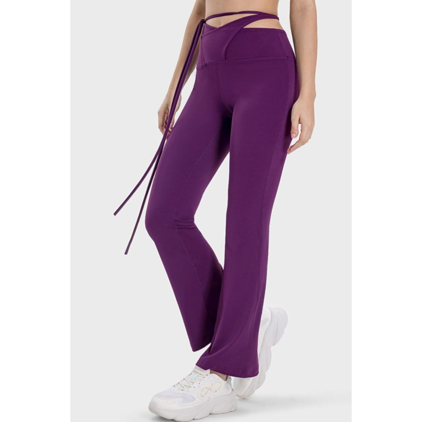 Millennia Tied Mid-Rise Waist Active Pants