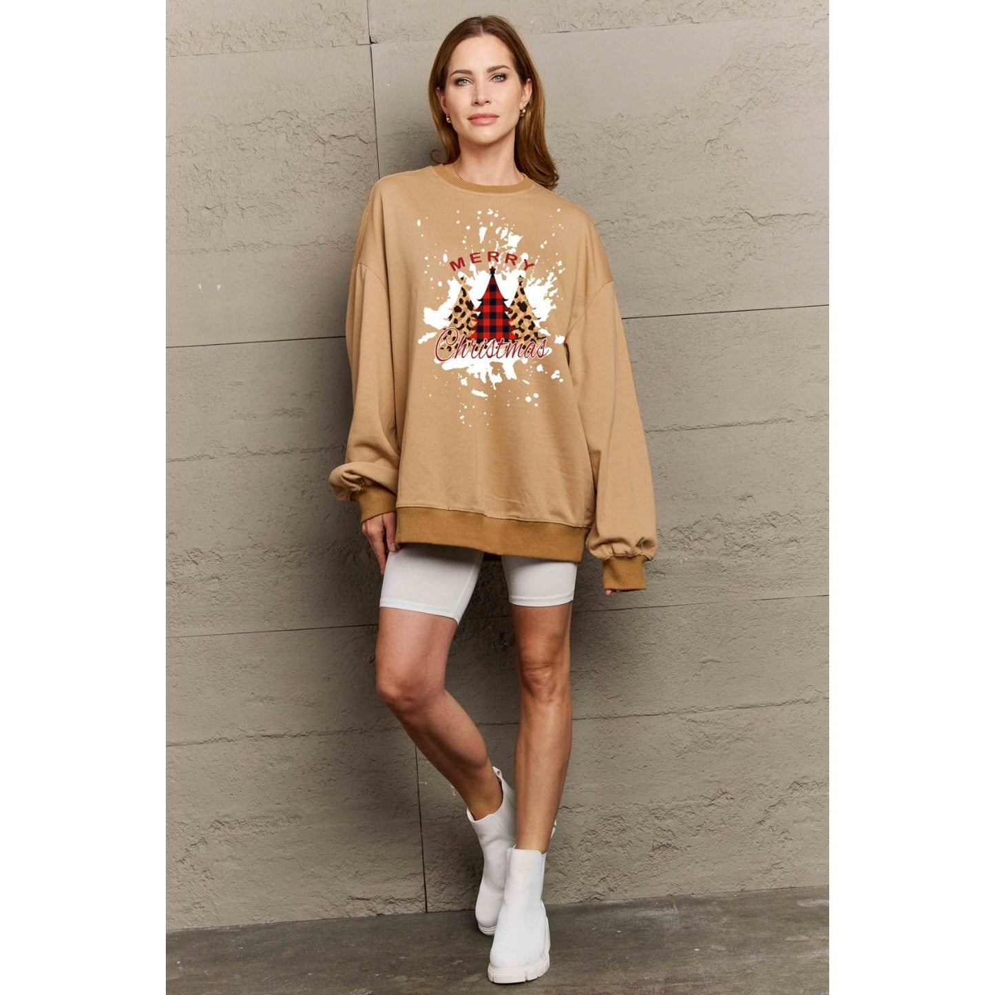 Simply Love Full Size MERRY CHRISTMAS Graphic Sweatshirt