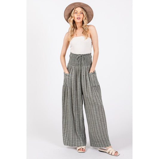 SAGE + FIG Cotton Gauze Wash Stripe Pants