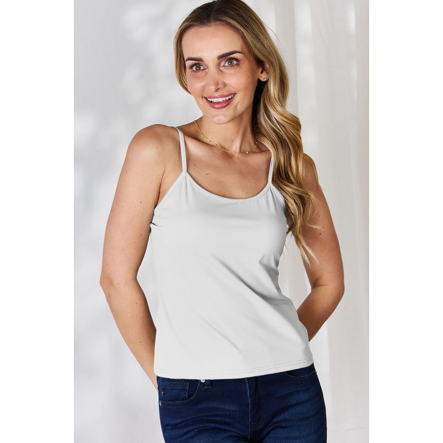 Basic Bae Full Size Round Neck Slim Cami