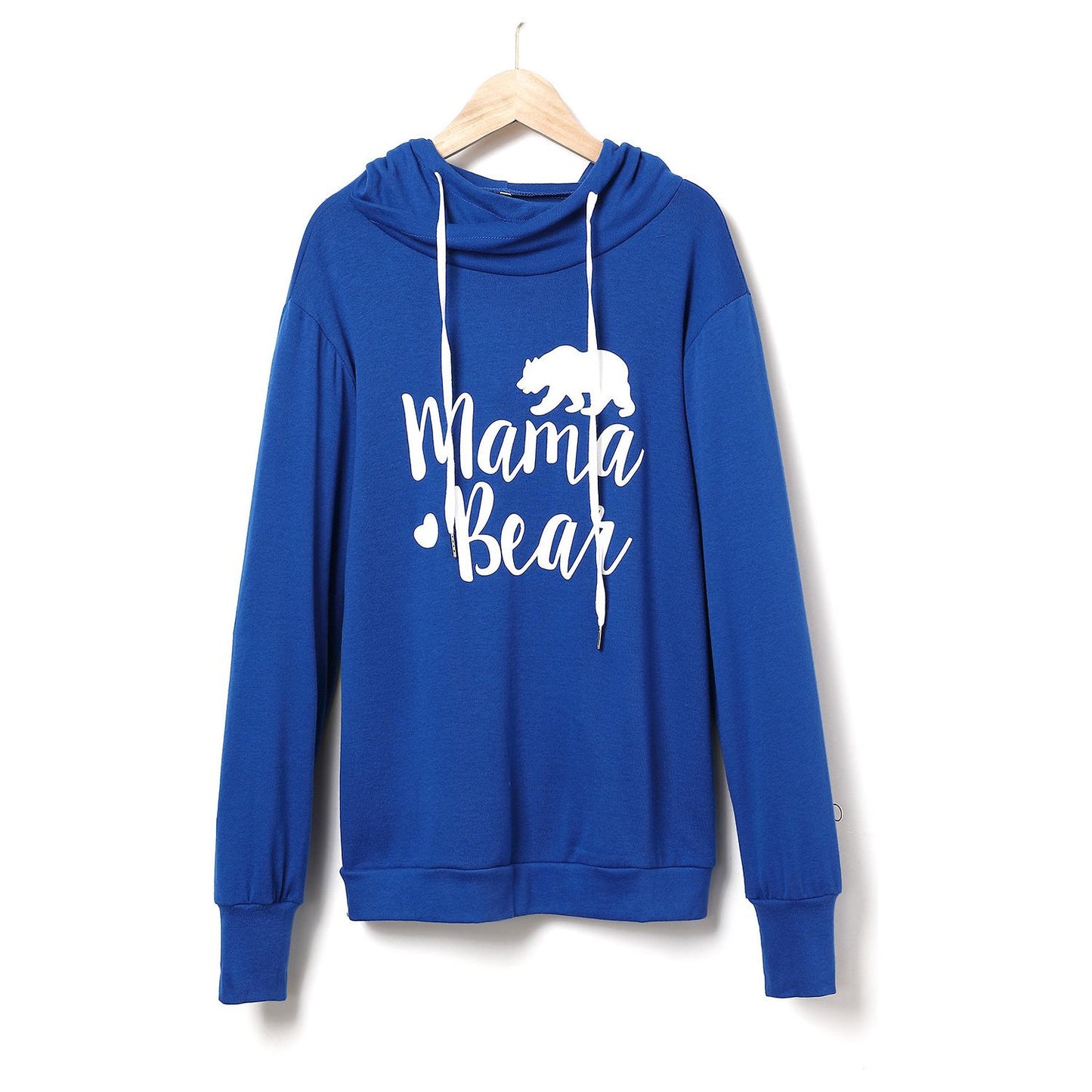 Drawstring Letter Graphic Long Sleeve Hoodie