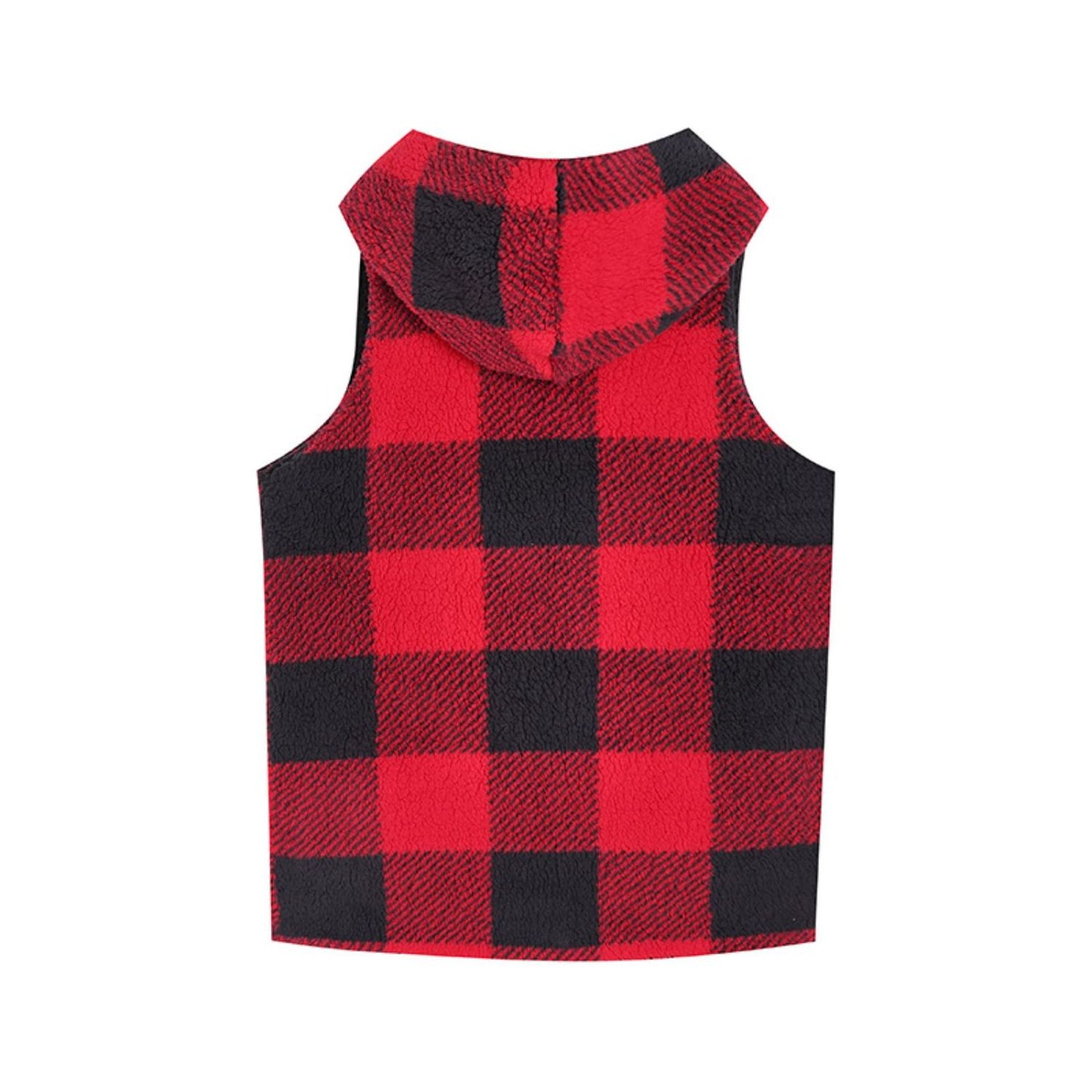 Plaid Hooded Vest