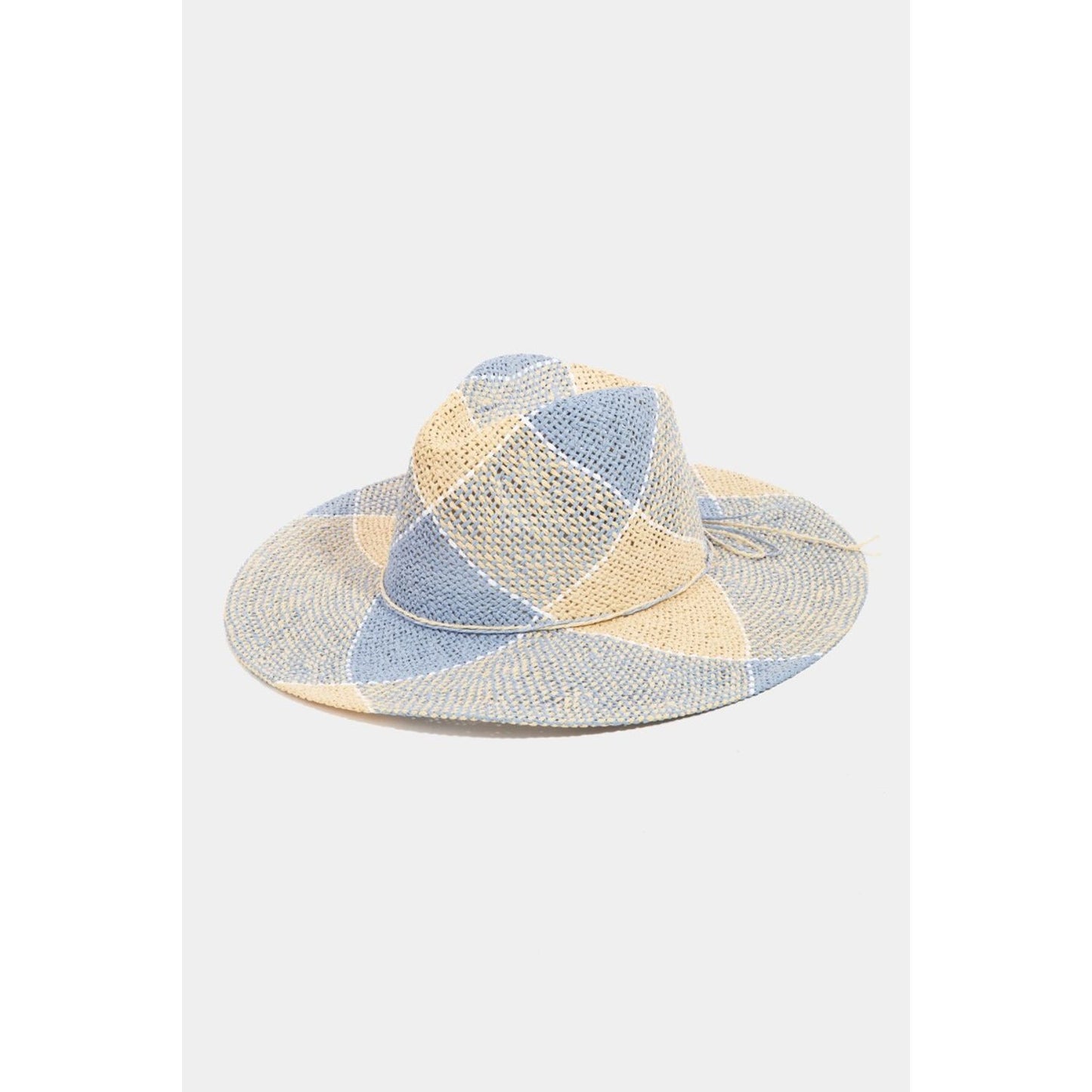 Fame Contrast Straw Braid Hat