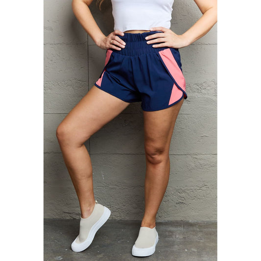 Ninexis Put In Work High Waistband Contrast Detail Active Shorts