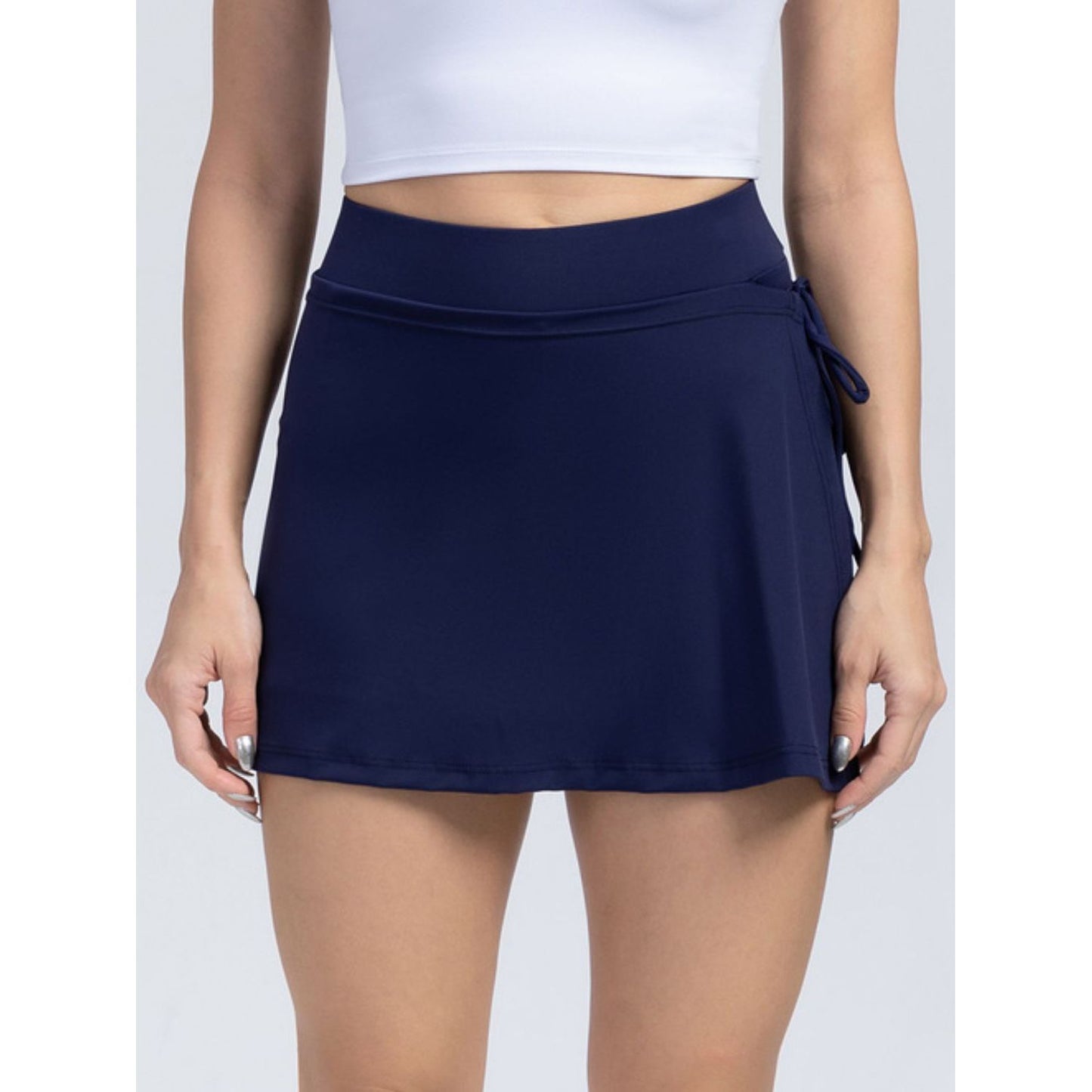 High Waist Active Skort with Pockets