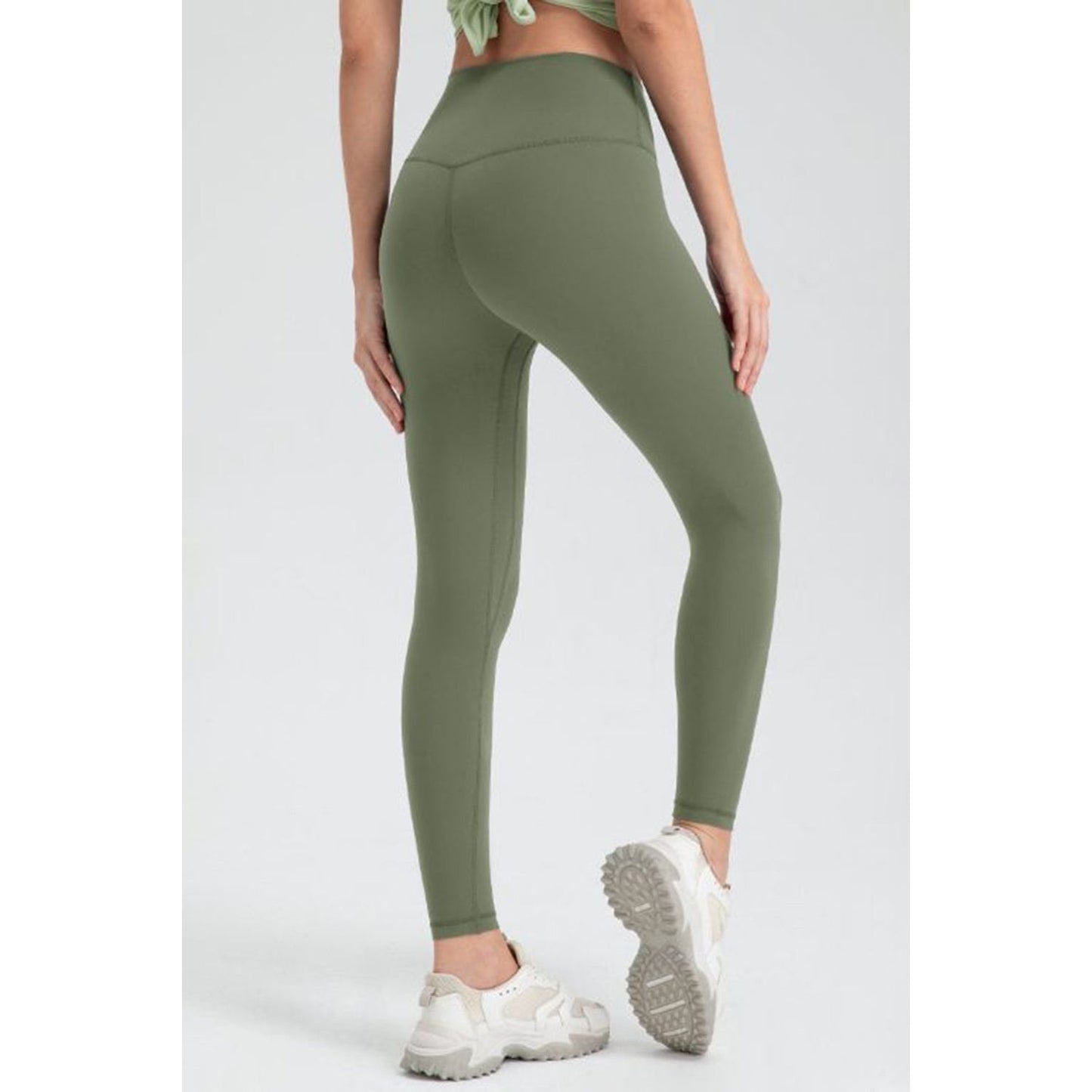 Wide Waistband Slim Fit Active Leggings