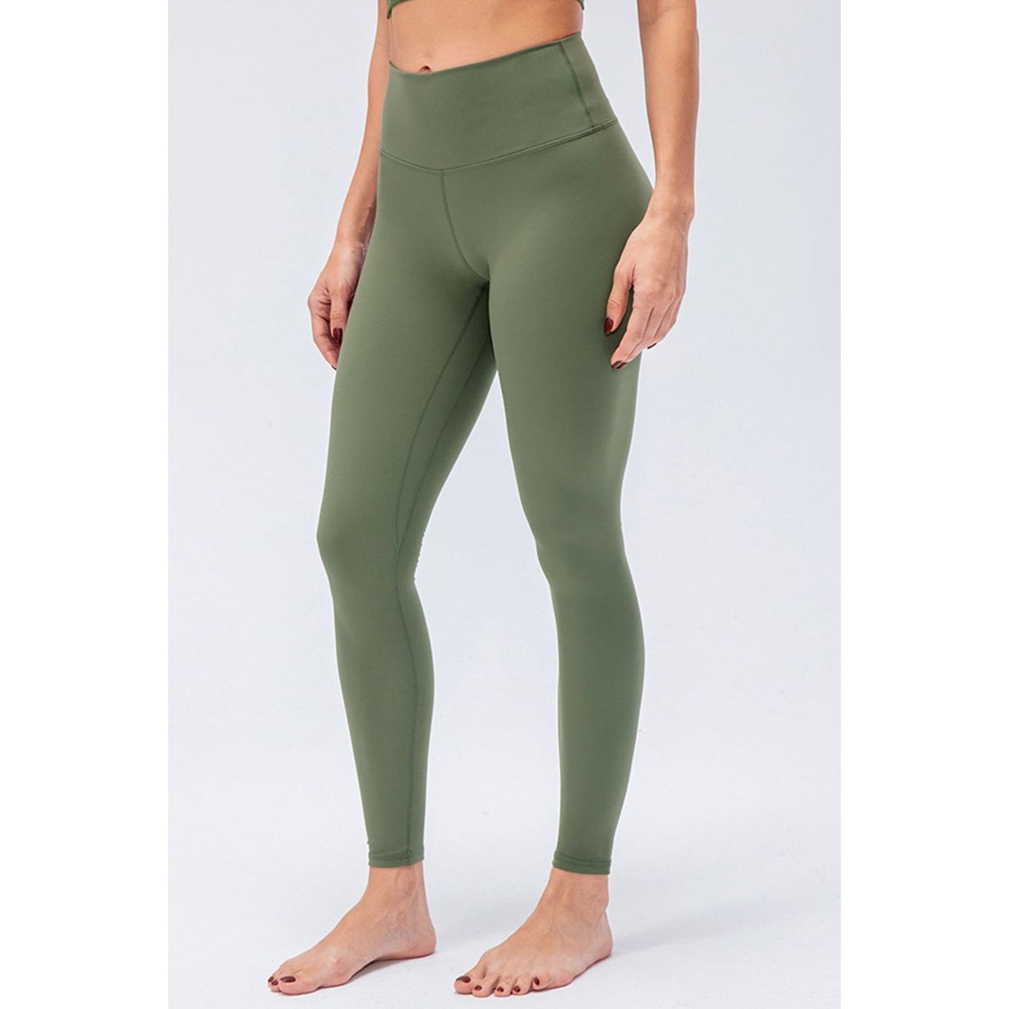 Wide Waistband Slim Fit Active Leggings