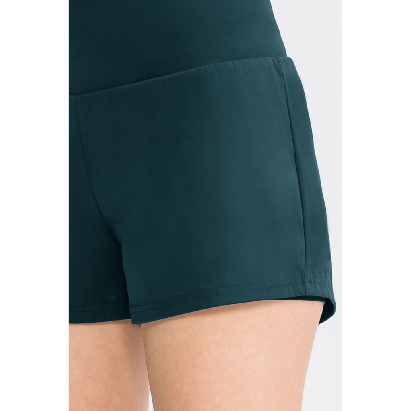 Wide Waistband Sports Shorts with Pockets