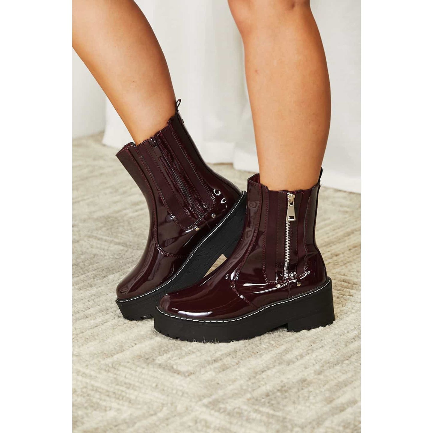 Forever Link Side Zip Platform Boots