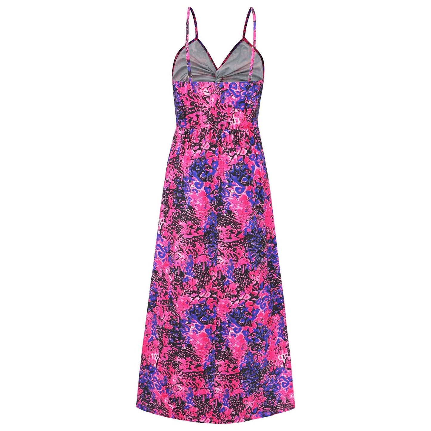 Twisted Printed V-Neck Cami Dress