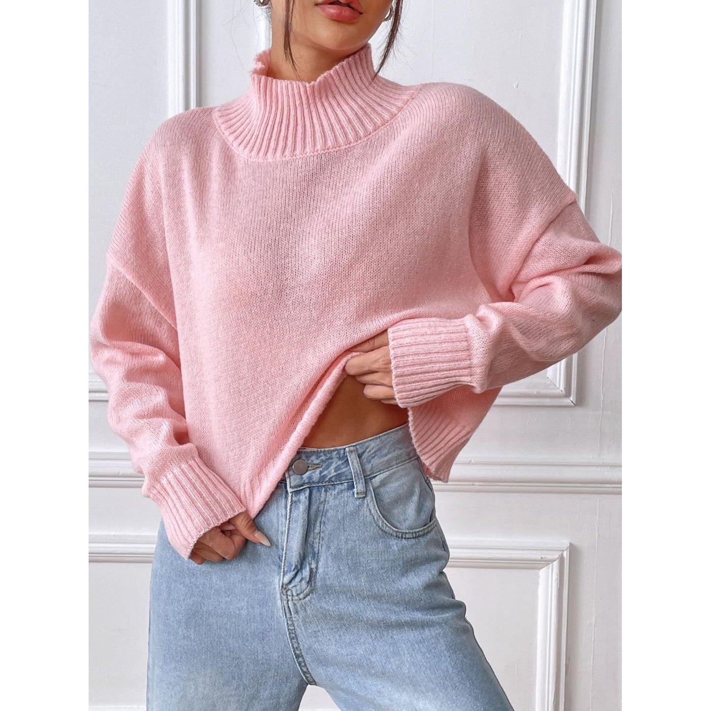 Turtleneck Long Sleeve Sweater