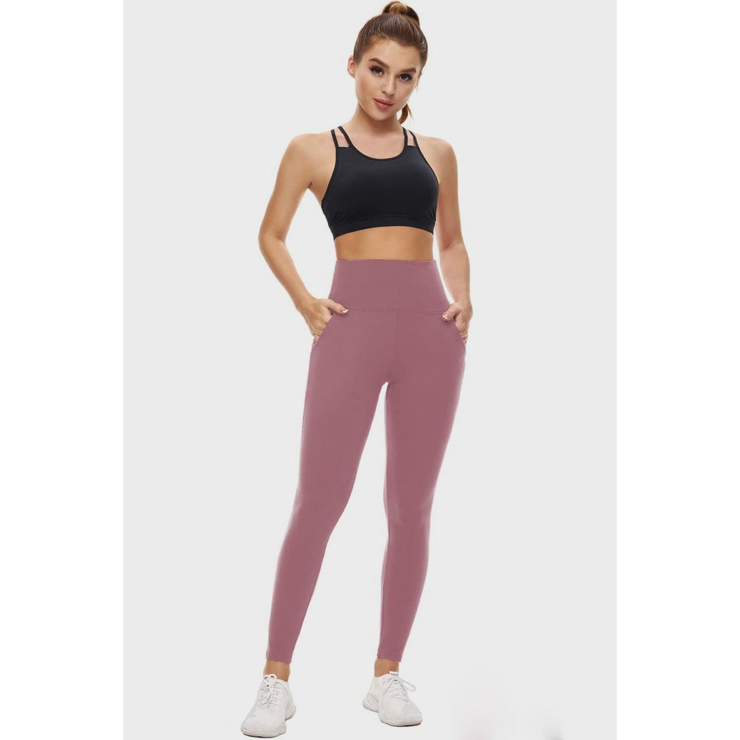 Pocketed High Waist Active Leggings