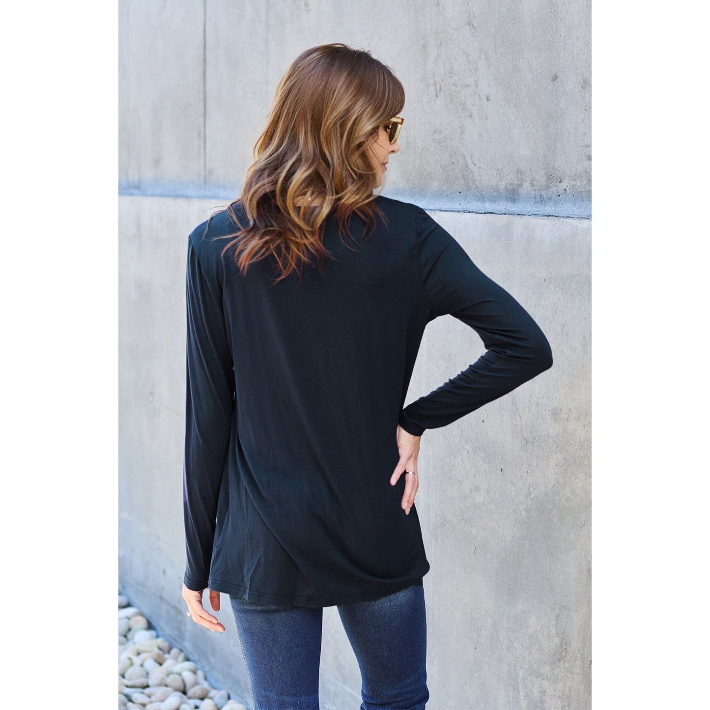 Basic Bae Full Size Round Neck Long Sleeve Top