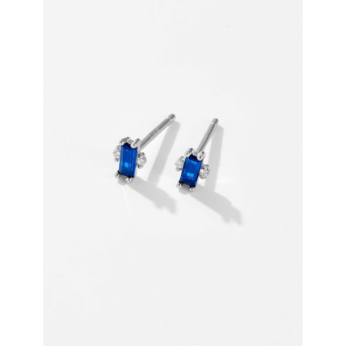 925 Sterling Silver Zircon Stud Earrings