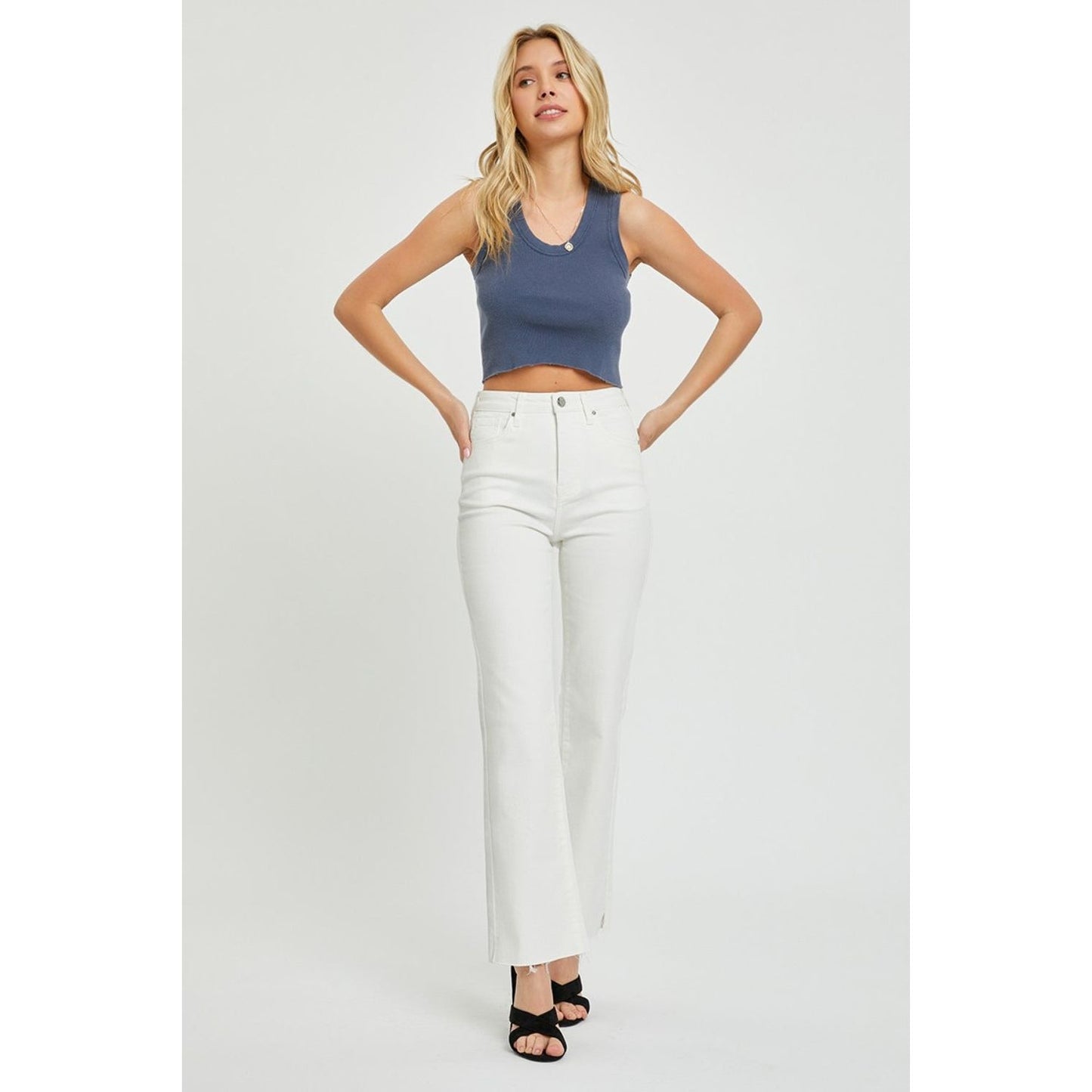 RISEN Full Size High Rise Tummy Control Straight Jeans