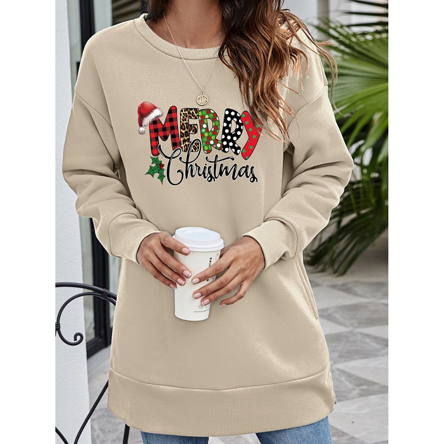 MERRY CHRISTMAS Graphic Sweatshirt