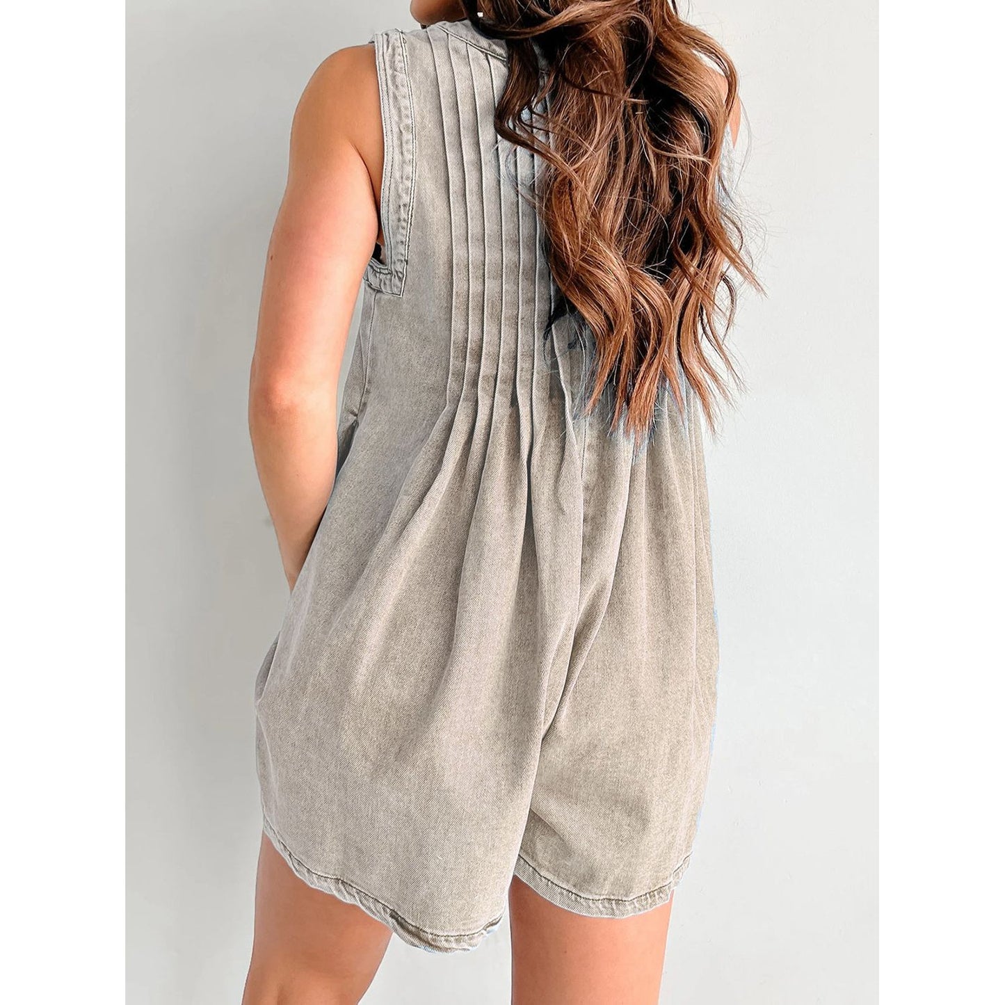 Tied Romper with Pockets