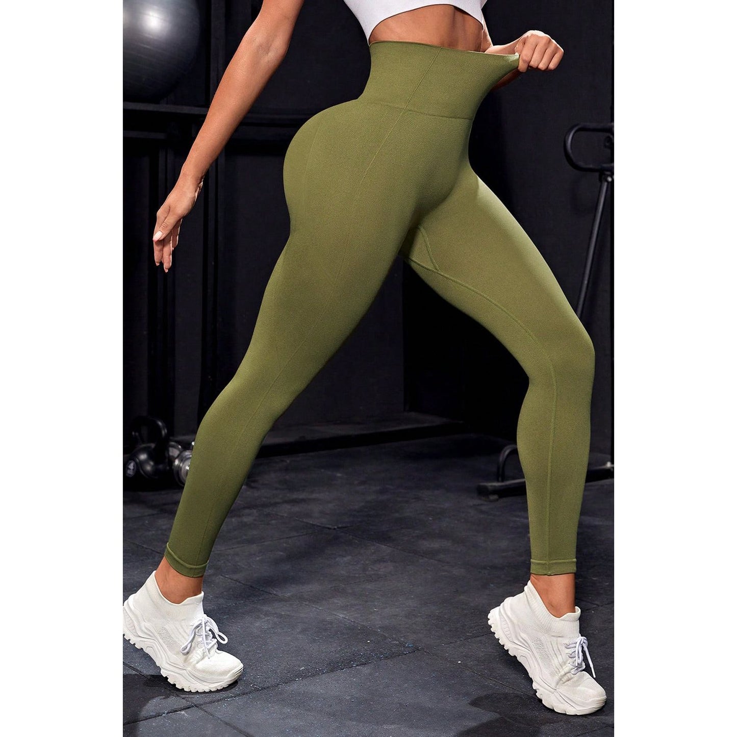 Wide Waistband Sports Leggings