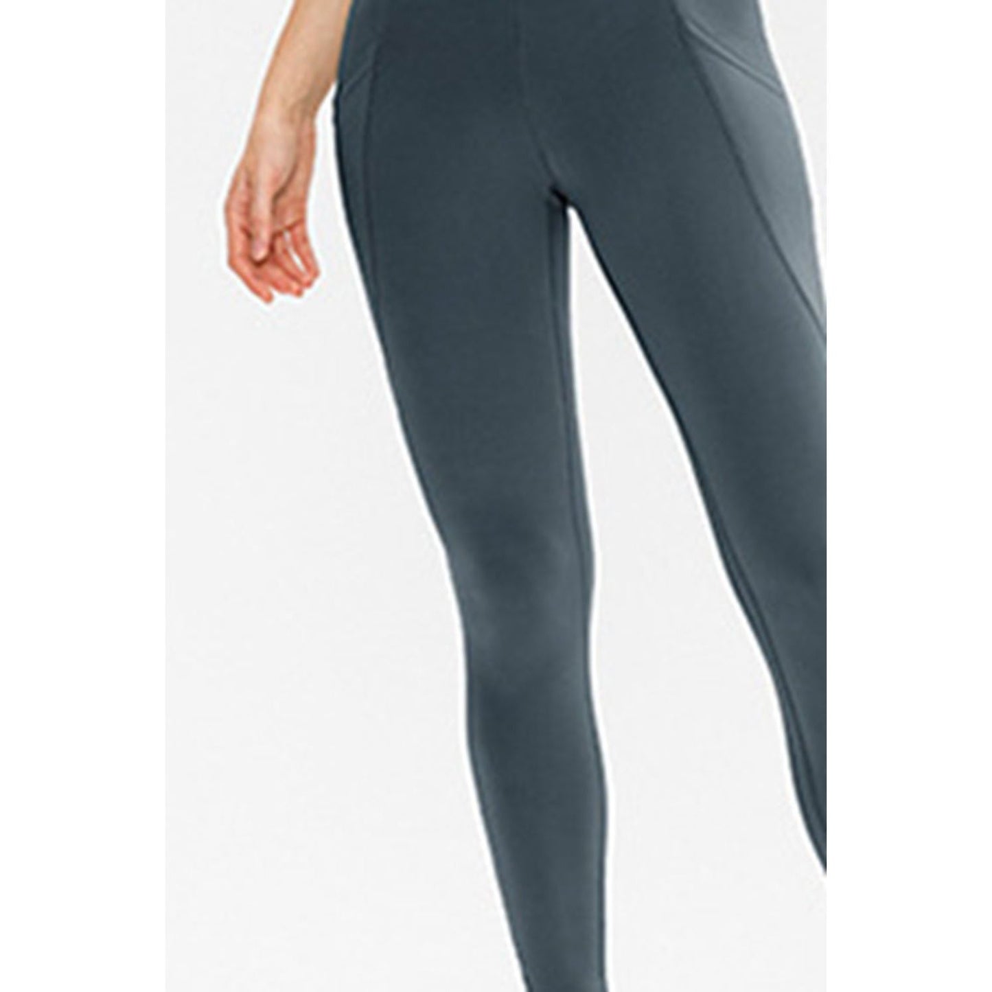 Slim Fit Long Active Leggings with Pockets