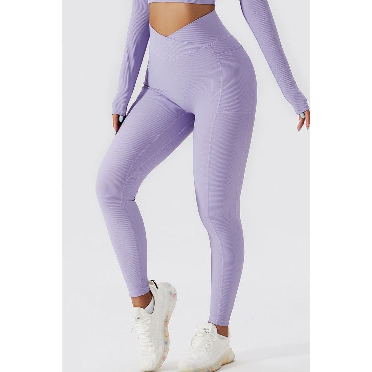 Basic Bae Crossover Waist Active Leggings