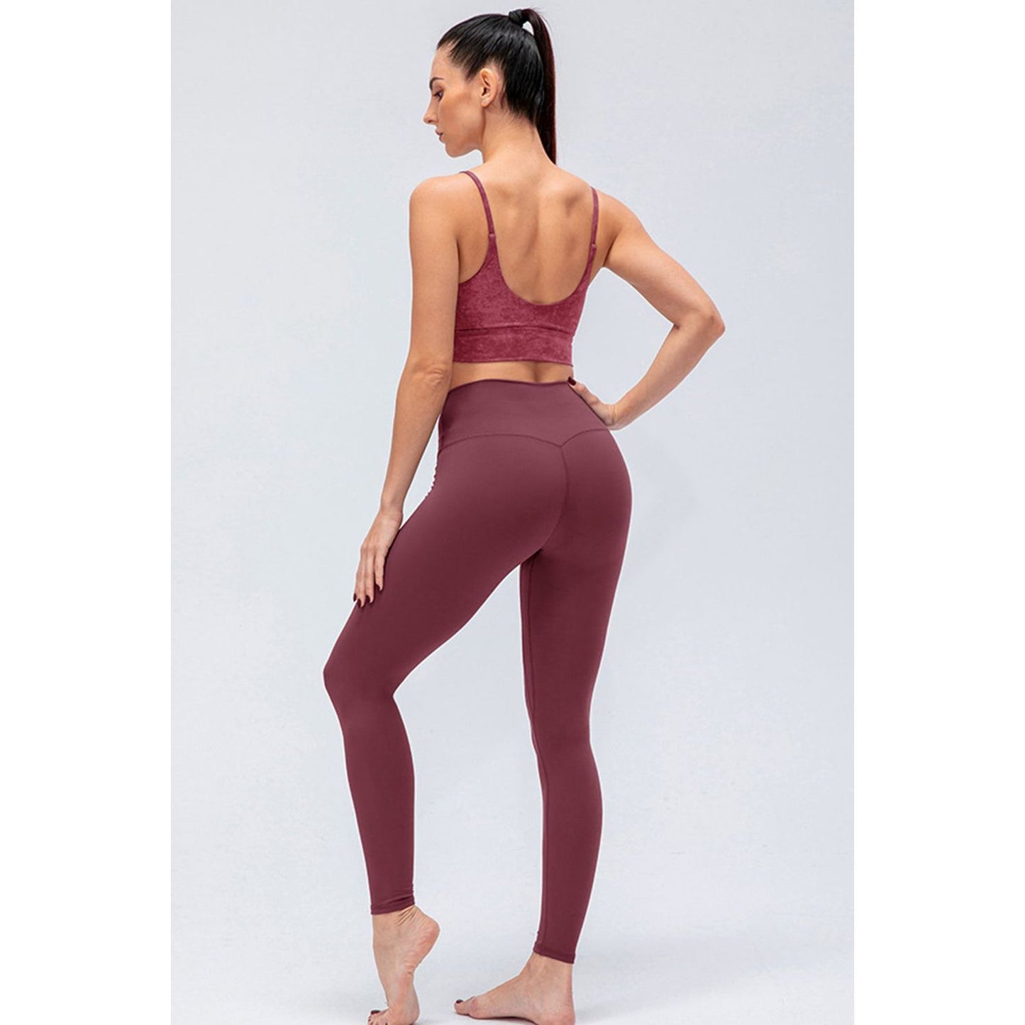 Wide Waistband Slim Fit Active Leggings