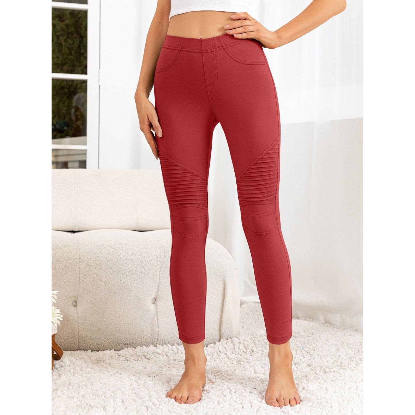 Ribbed Detail Leggings