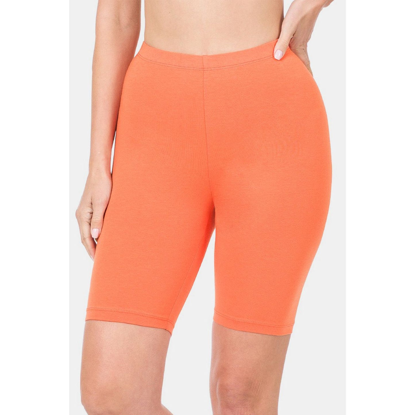 Zenana High Waist Bermuda Shorts