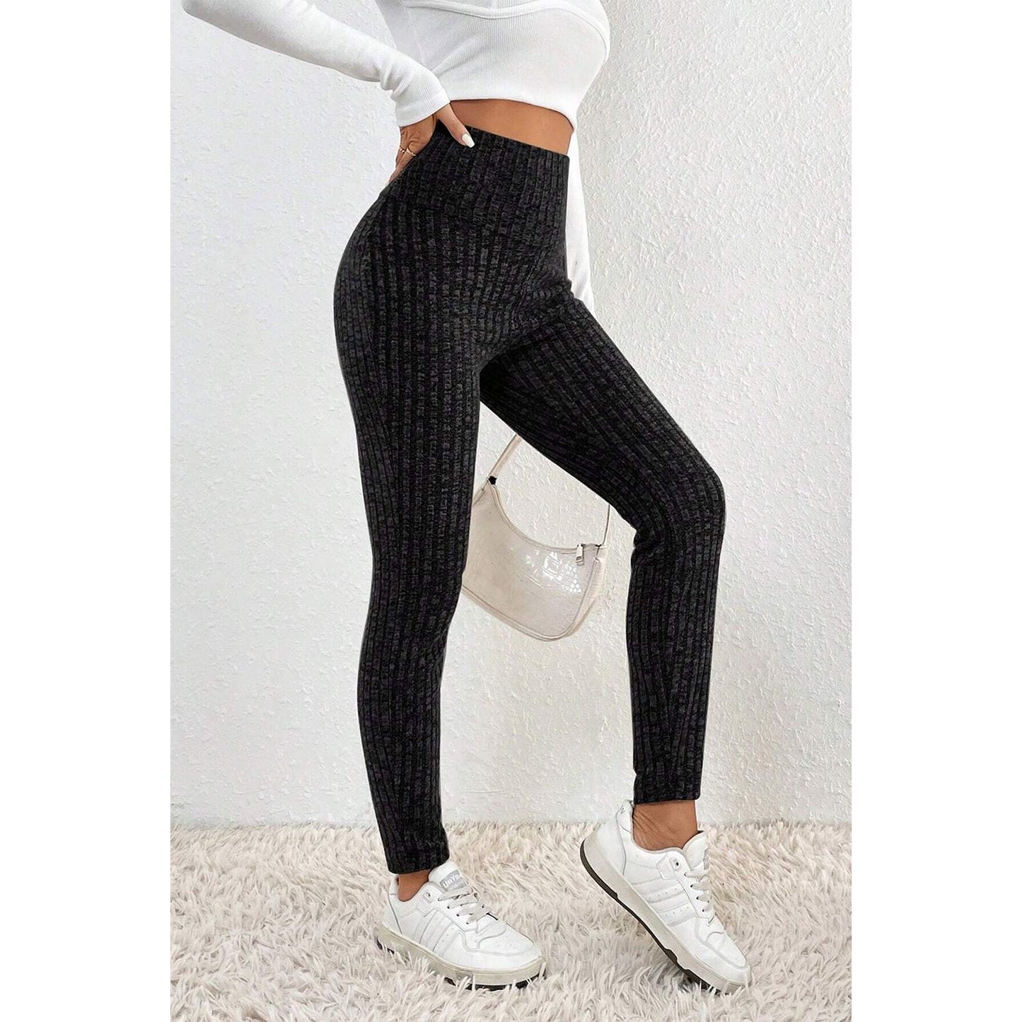 Ribbed High Waist Leggings