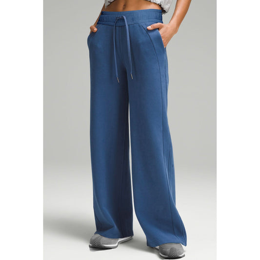 Drawstring Wide Leg Active Pants