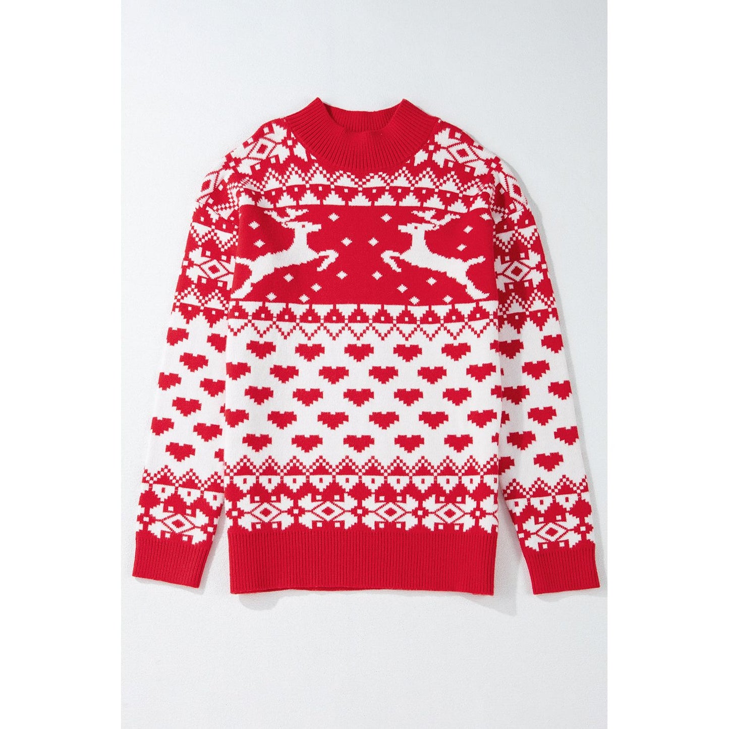 Christmas Element Turtleneck Long Sleeve Sweater